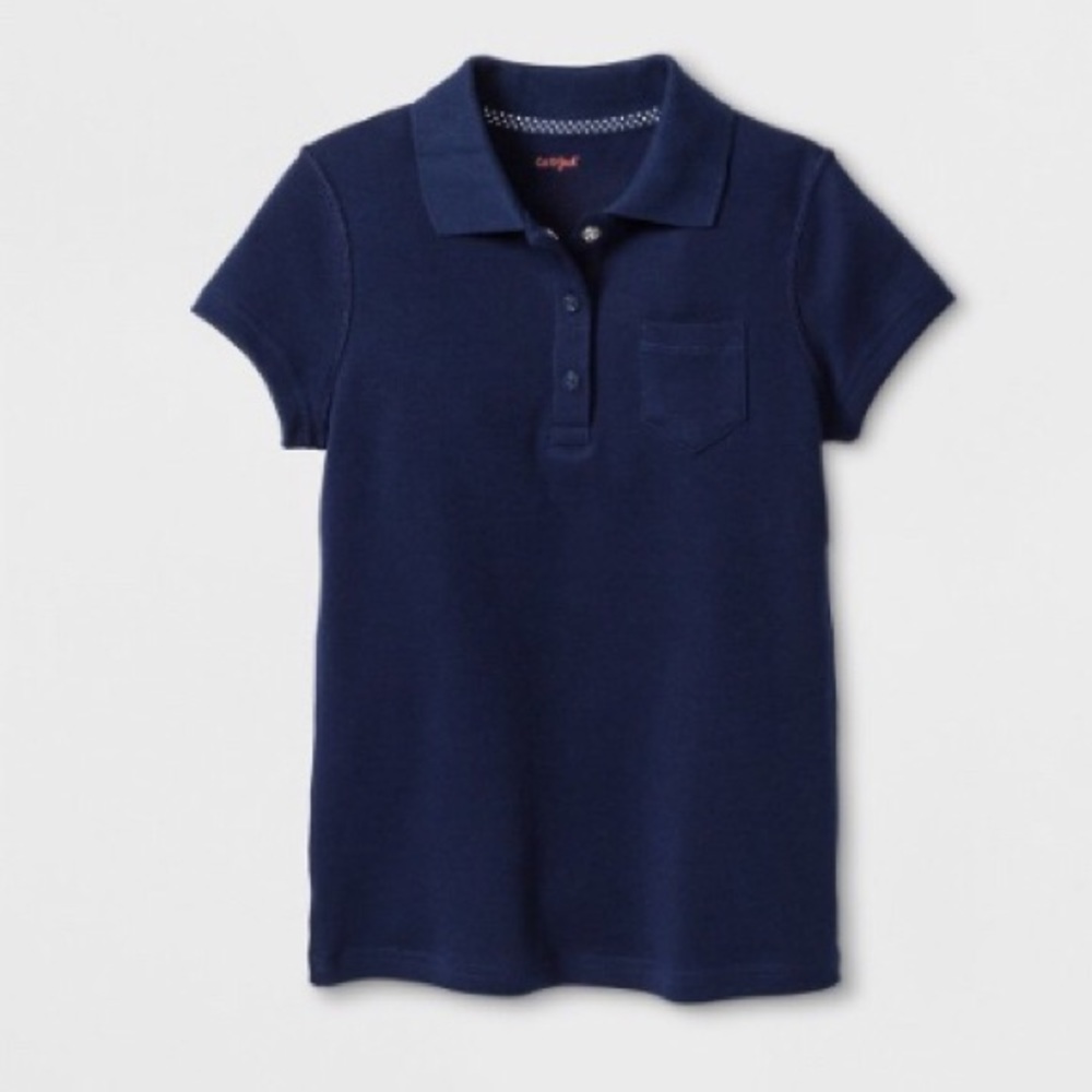 Girls Uniform Polo Shirt Cat & Jack Navy